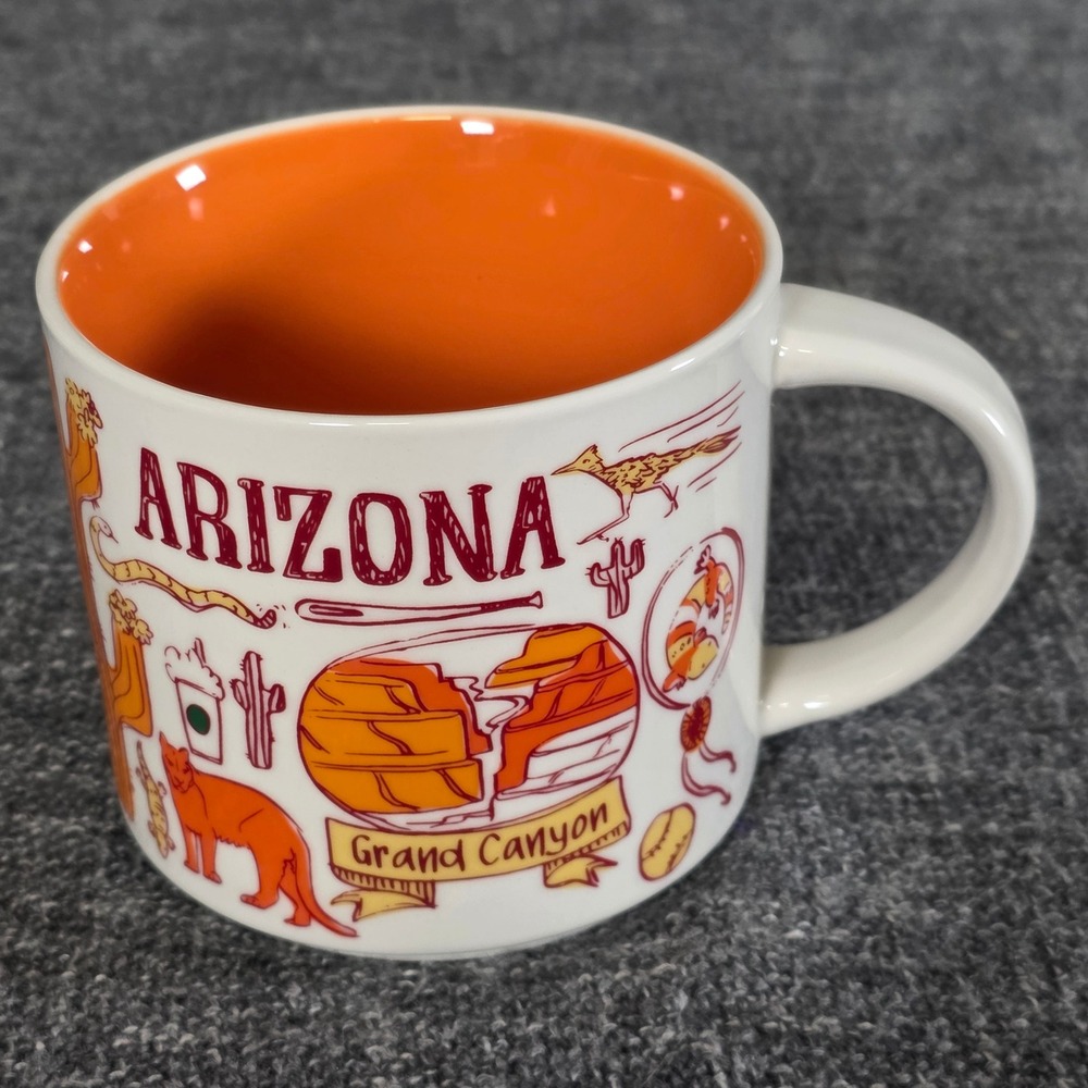 Starbucks Been There Series Arizona Mug Across The Globe Collection 14oz White